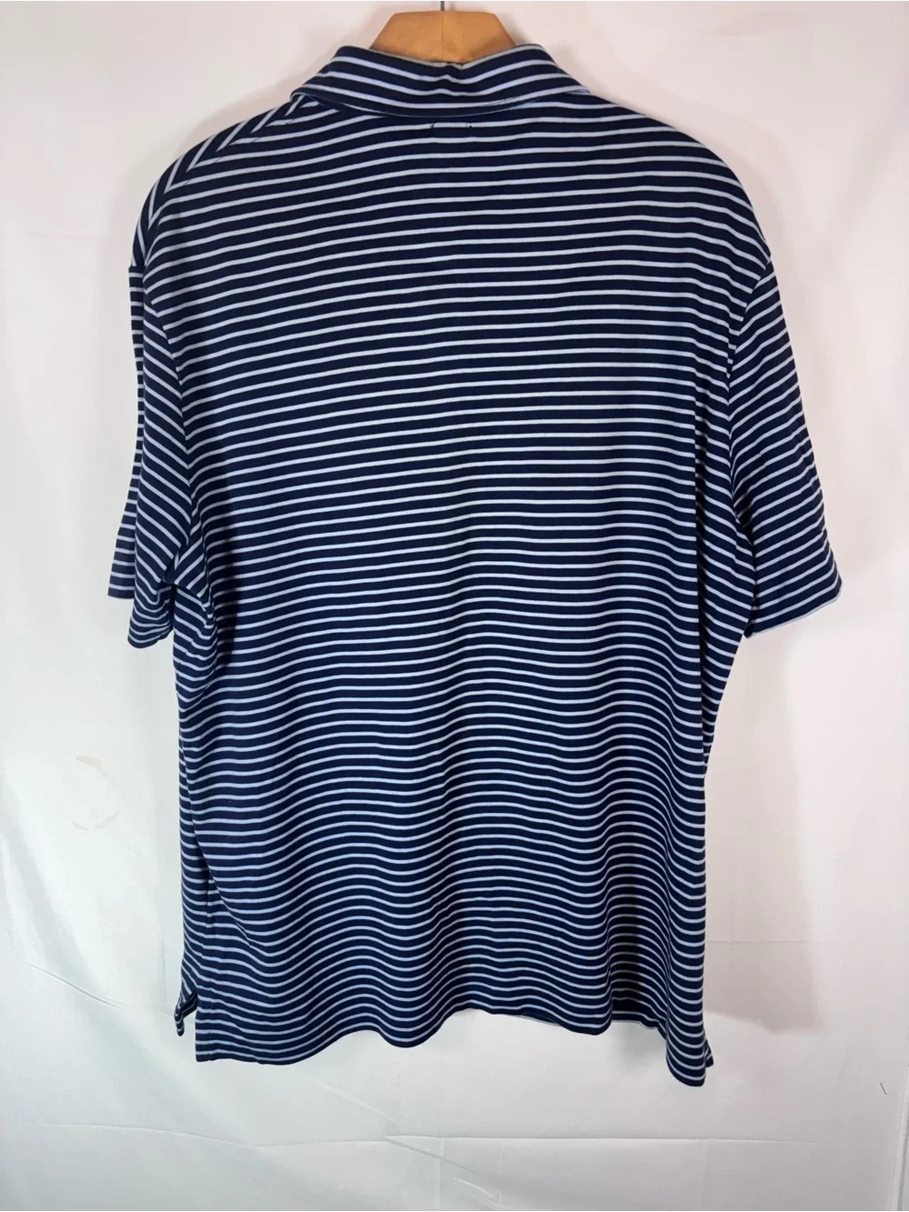Polo by Ralph Lauren Men’s Navy & White Striped Polo Shirt